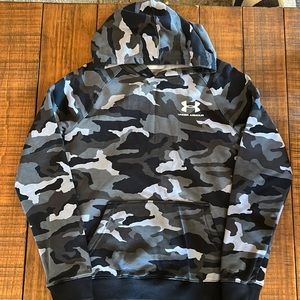 Under Armour kids fleece hooded sweatshirt.